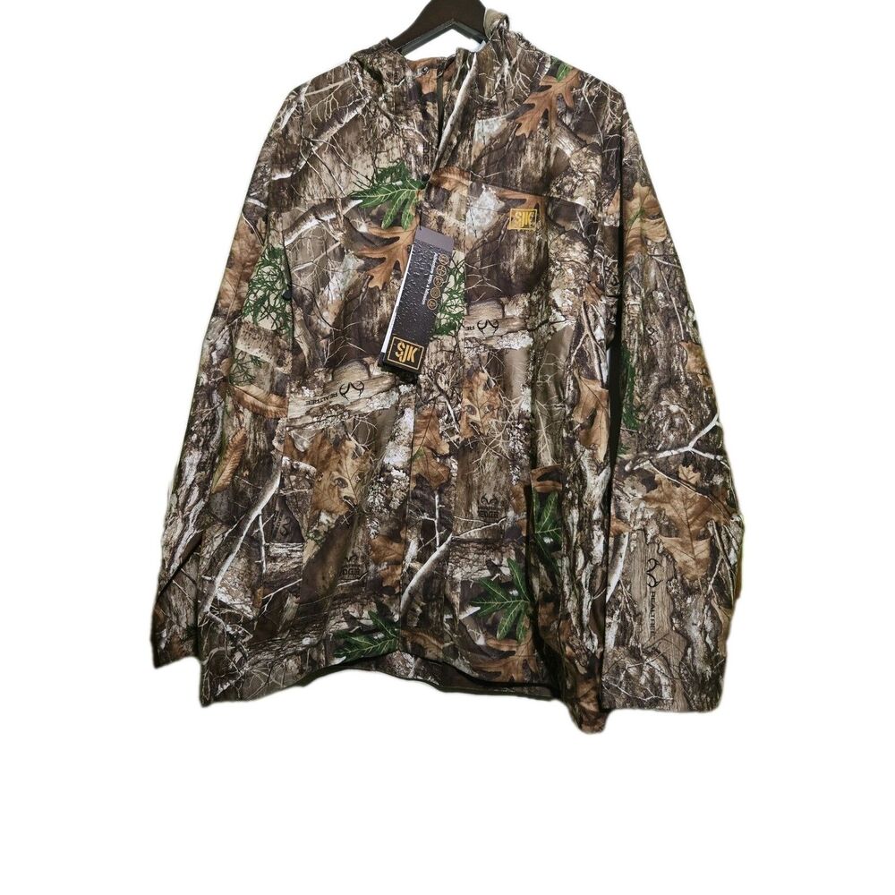 SJK Camouflage Hunting Jacket Pullover Realtree Style Breathable – New w/ Tags